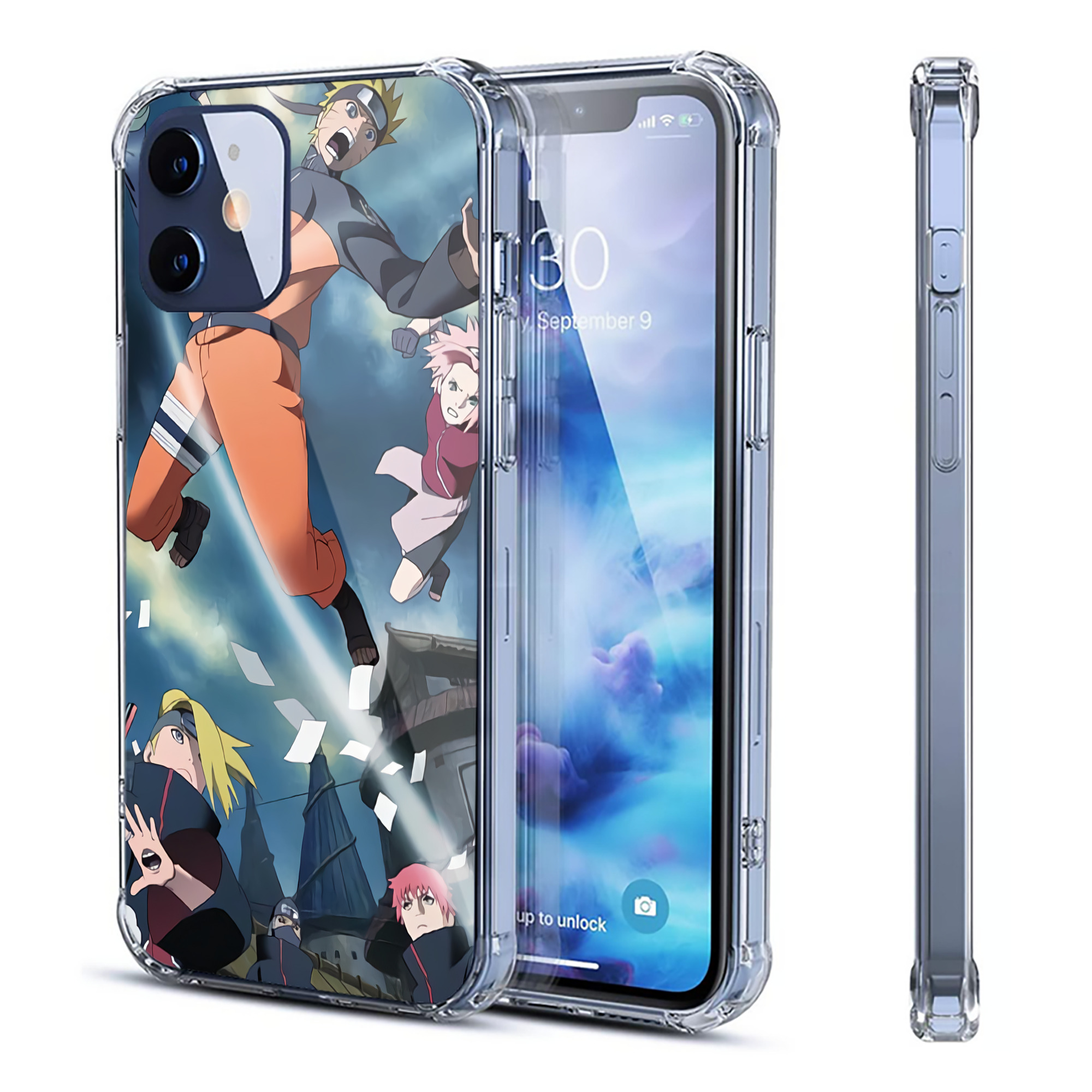 （画像用） NARUTO -ナルト- NARUTO -ナルト- 疾風伝 【iPhone 12シリーズ対応】透明スマホケース（クリアソフトケース）
